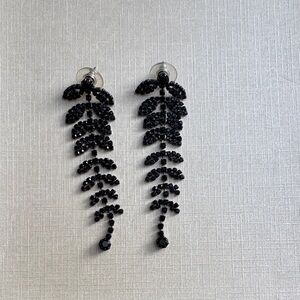 Elegant Black Dangle Earrings